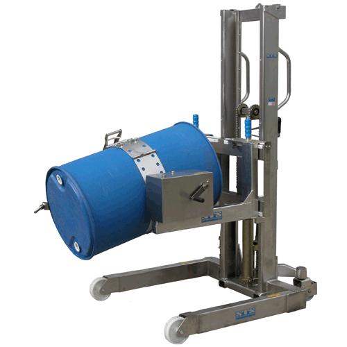 Manual Hydraulic Stacker with Drum Rotator – Rehgal